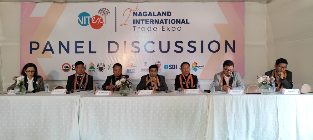 The panel discussion on ‘Developing Sustainable Tourism in Nagaland’ during the 2nd Nagaland International Trade Expo held at Senden Riju, Purana Bazar, Dimapur. (Morung Photo).
